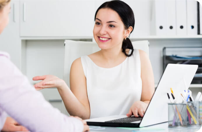 two women with laptop